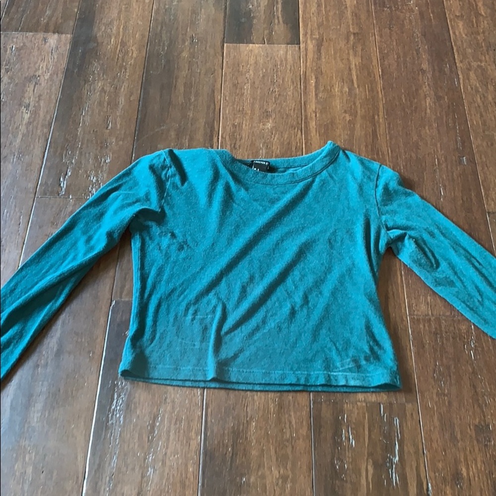 Forever 21 Long Sleeve Crop Top Size S